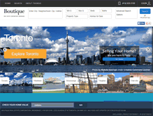 Tablet Screenshot of boutiquerealestate.ca
